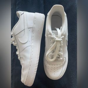 White nike air force 1 - only worn once!